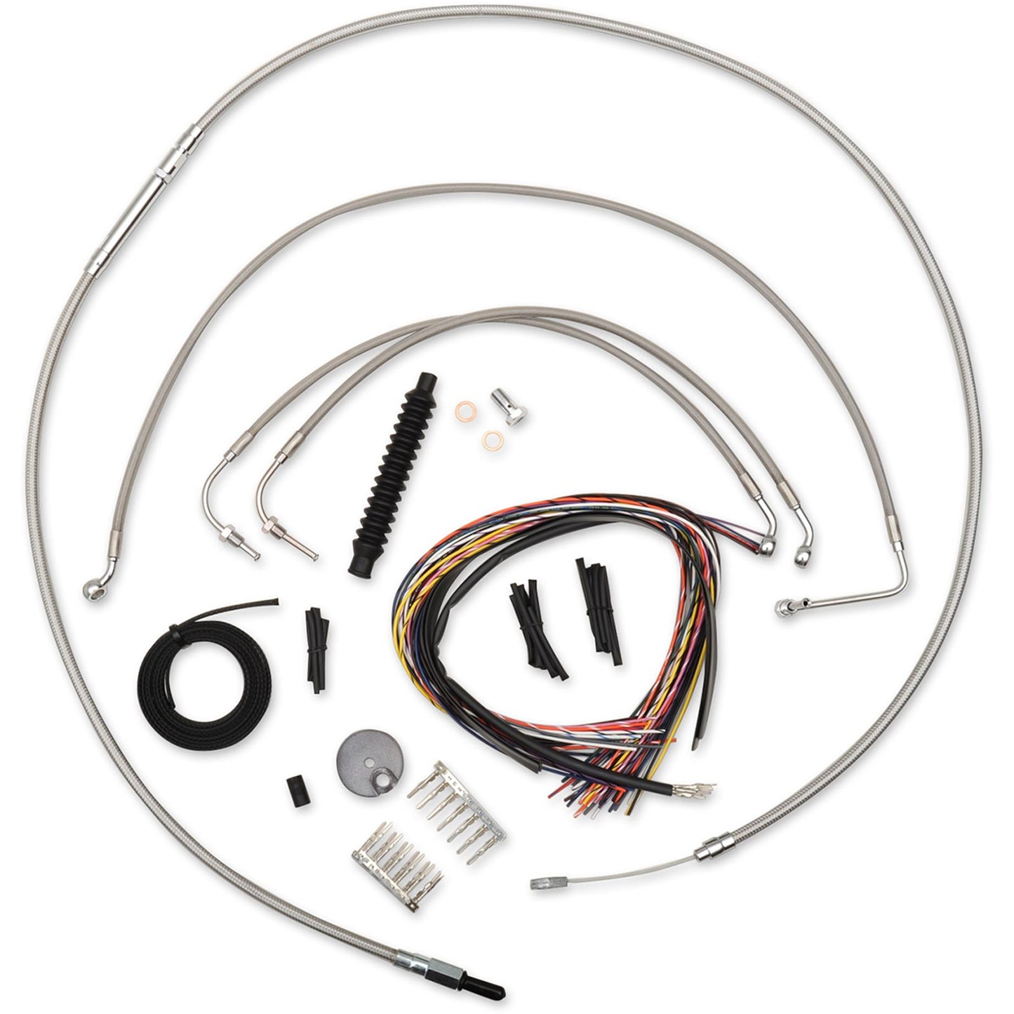 LA Choppers 12" - 14" Cable Kit for '16 FLHX [MPN: LA-8012KT2B-13]_416134