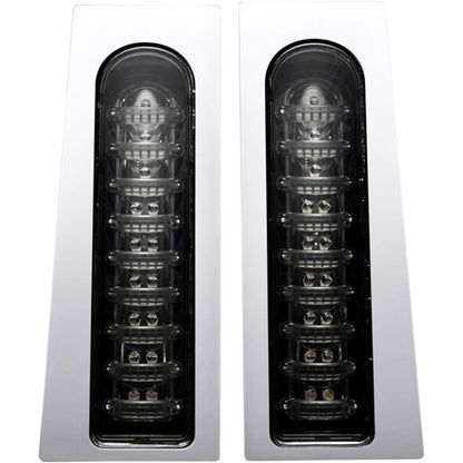 Custom Dynamics ProBEAM® Fillerz® Saddlebag LED Lights -  Smoke - Chrome PB-FILL-S-C_368009