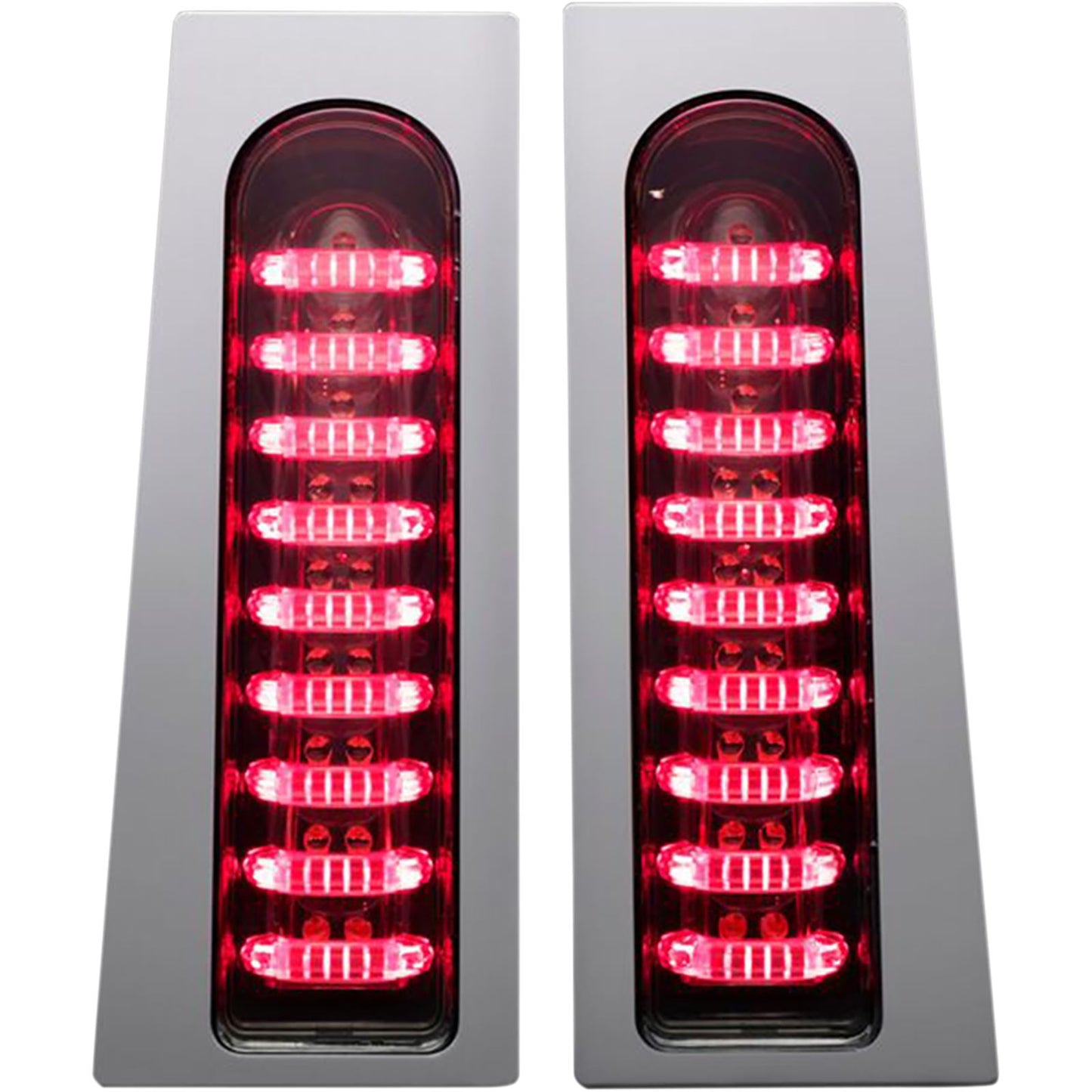 Custom Dynamics ProBEAM® Fillerz® Saddlebag LED Lights -  Smoke - Chrome PB-FILL-S-C_368010