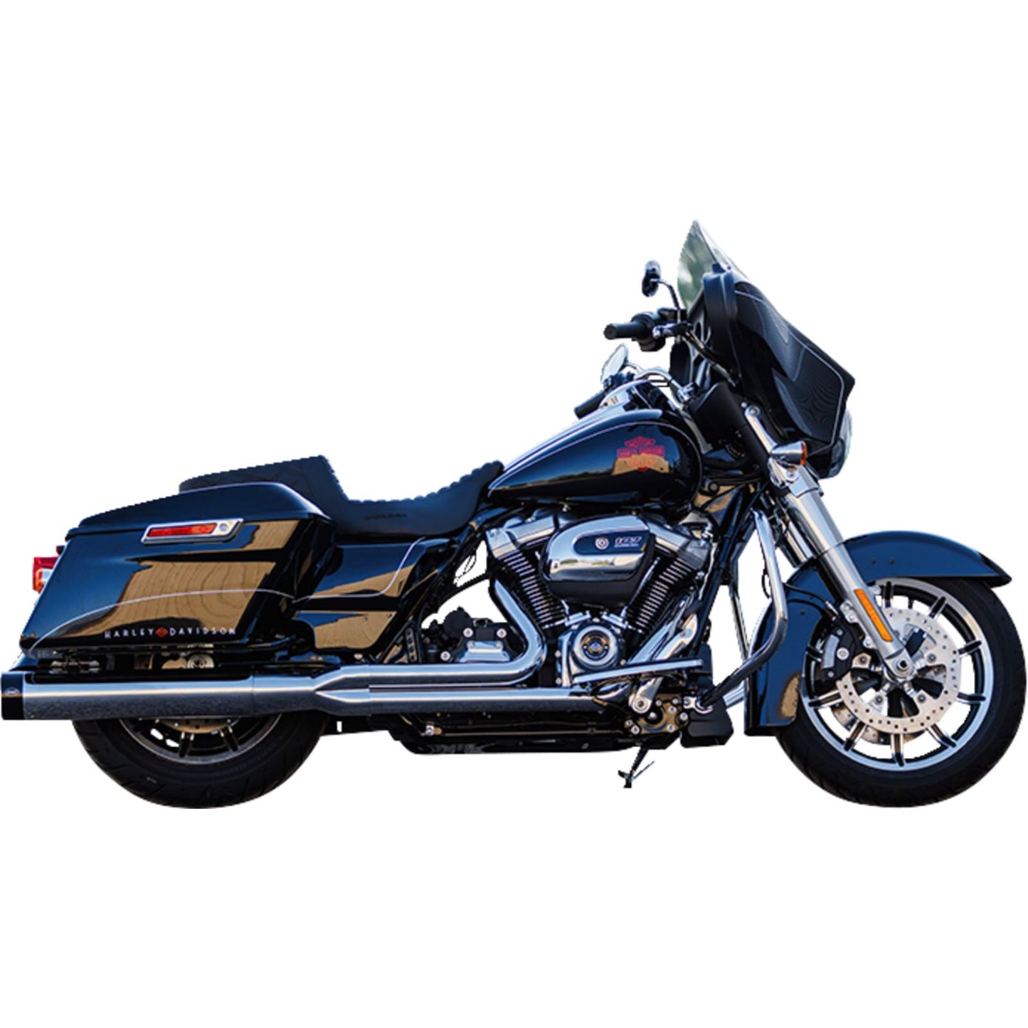 S&S Cycle 2-into-1 Sidewinder Exhaust System - 50-State - Chrome for M8 Touring 550-0758_1546755