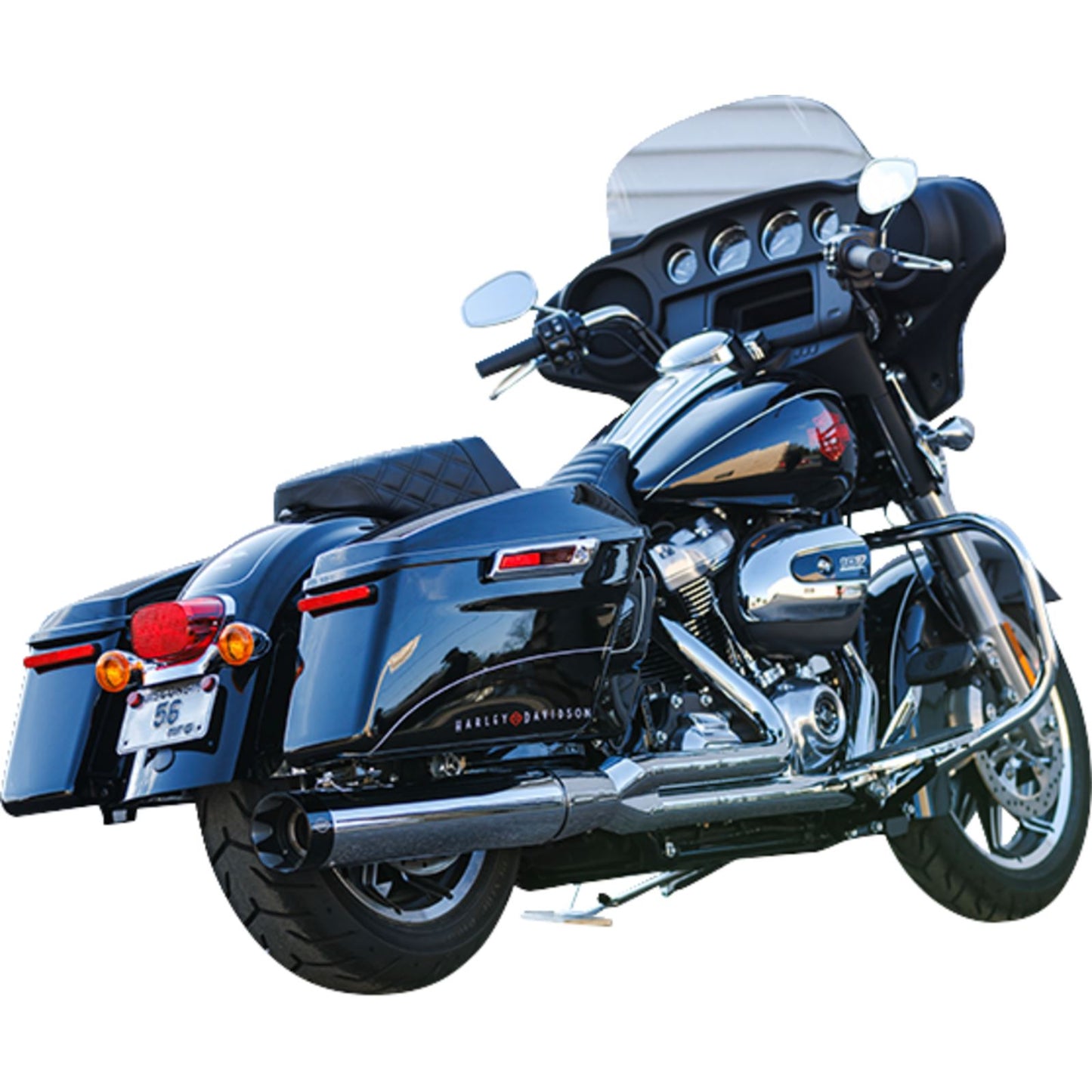 S&S Cycle 2-into-1 Sidewinder Exhaust System - 50-State - Chrome for M8 Touring 550-0758_1546736