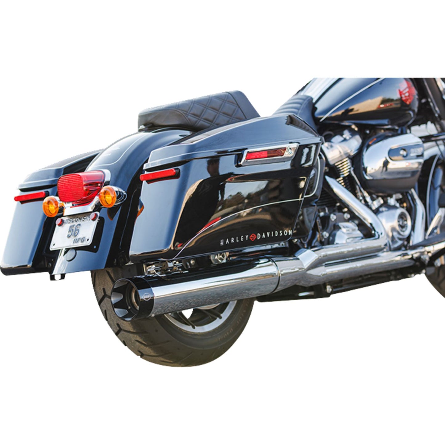 S&S Cycle 2-into-1 Sidewinder Exhaust System - 50-State - Chrome for M8 Touring 550-0758_1546735