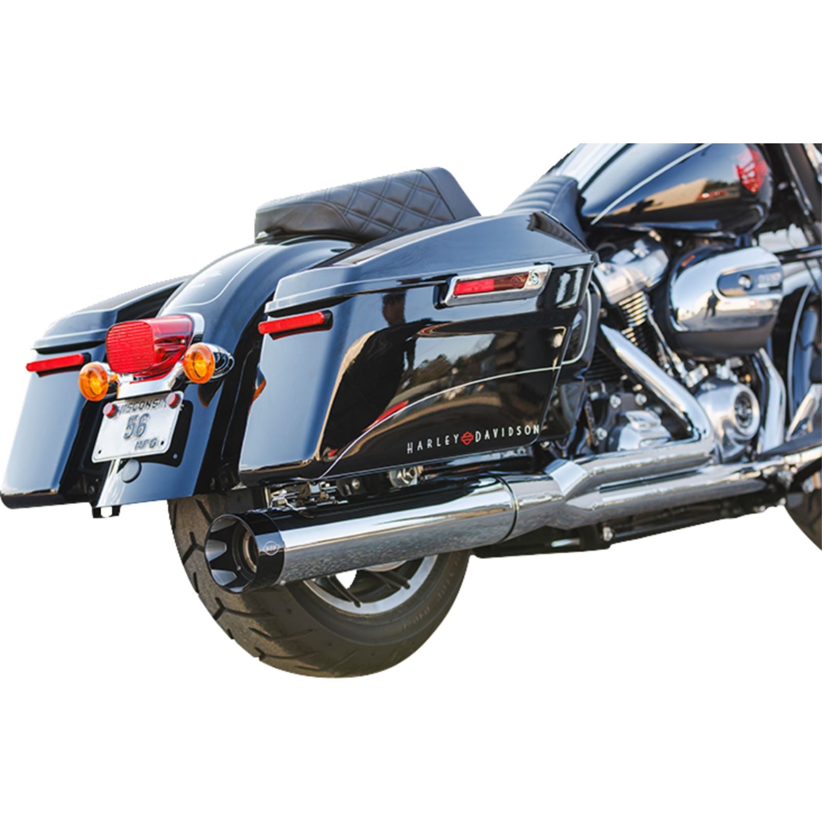 S&S Cycle 2-into-1 Sidewinder Exhaust System - 50-State - Chrome for M8 Touring 550-0758_1546735