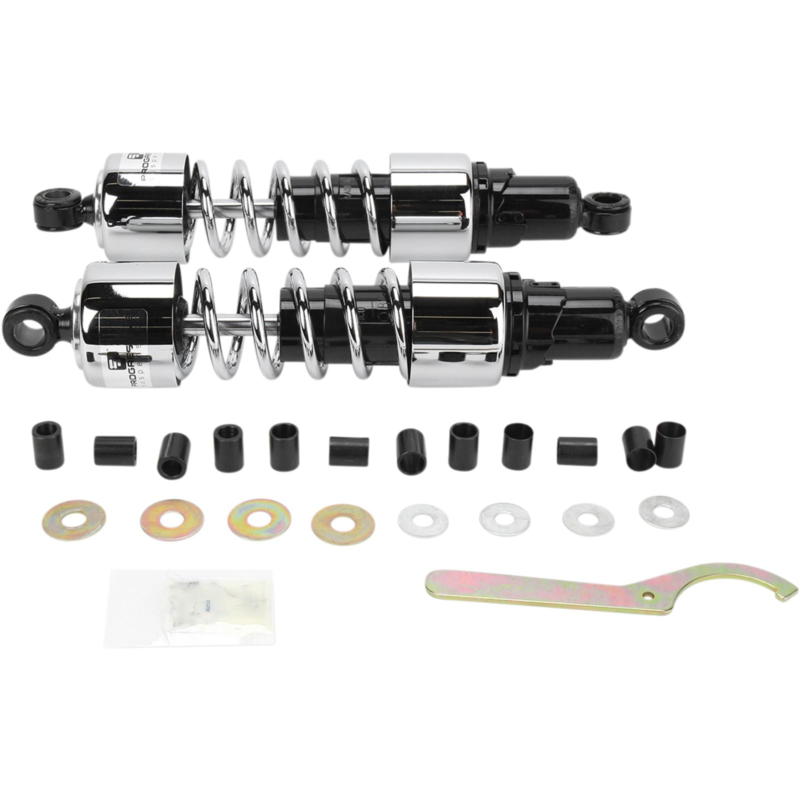 Progressive Suspension Shocks - 412 Cruiser Series - Chrome - 13.5" - Standard/Heavy Duty 412-4215C_459616