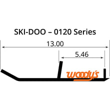 Woodys Mini Sled Runner  - Standard - 4" - 60° RUS-0120_497412