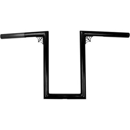 LA Choppers Black 12" Web Z Handlebar [MPN: LA-7380-W12B]_414085
