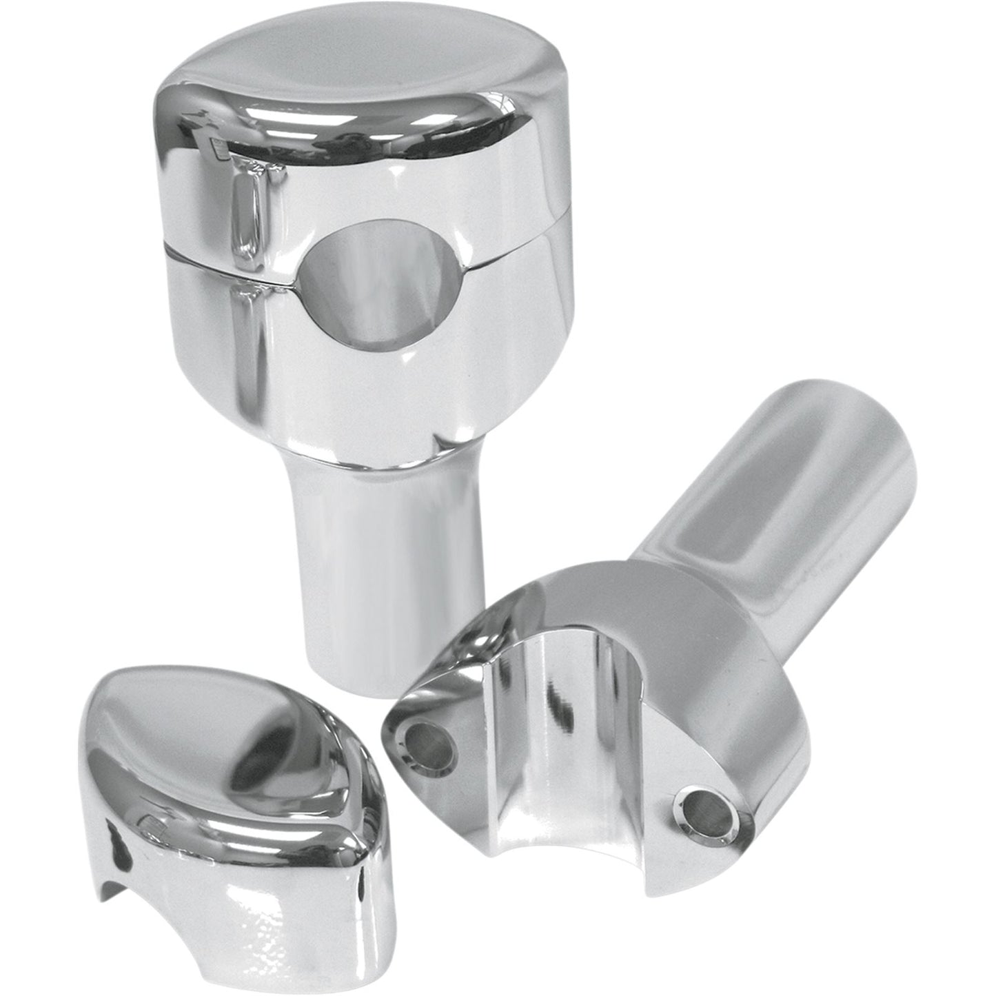 LA Choppers Chrome 3" Smooth Risers for 1" Handlebars [MPN: LA-7402-03]_414782