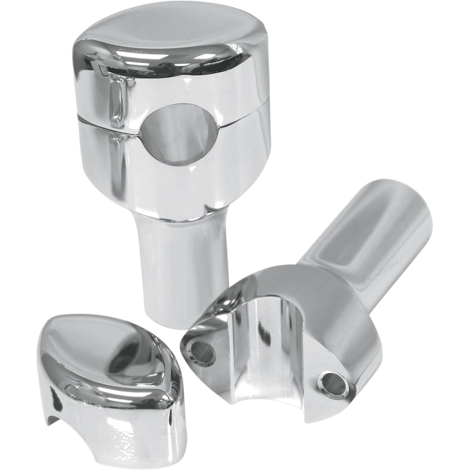 LA Choppers Chrome 3" Smooth Risers for 1" Handlebars [MPN: LA-7402-03]_414782