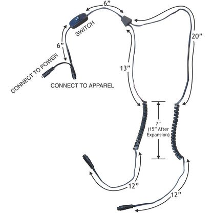 Gears Sock Y-Harness Cord [MPN: 100233-1]_390587
