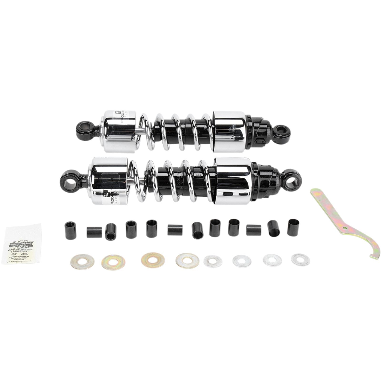 Progressive Suspension Shocks - 412 Cruiser Series - Chrome - 12.5" - Standard/Heavy Duty 412-4207C_459610