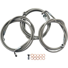 LA Choppers Stainless Steel Brake Lines - Touring ABS [MPN: LA-8052B16]_416469