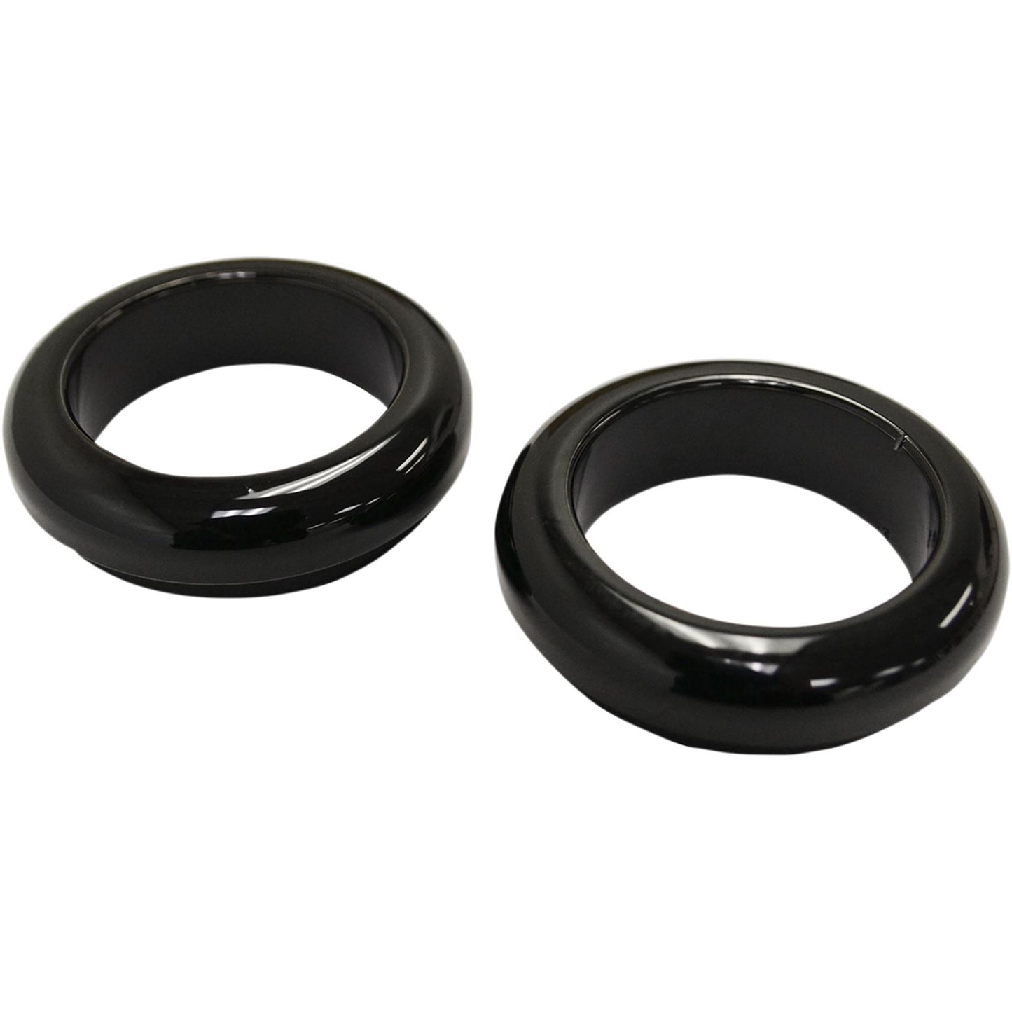 LA Choppers Fork Dust Covers - 39 mm - Gloss Black Powder Coat [MPN: LA-7503-39B]_413973