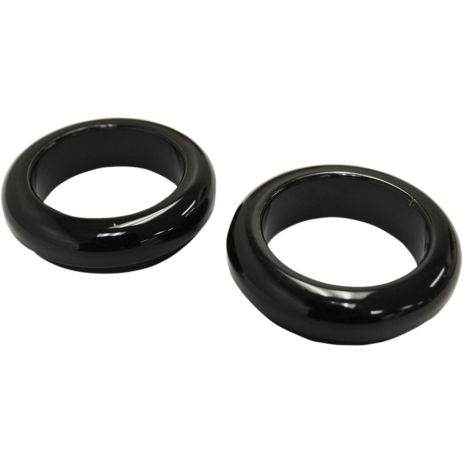 LA Choppers Fork Dust Covers - 39 mm - Gloss Black Powder Coat [MPN: LA-7503-39B]_413973