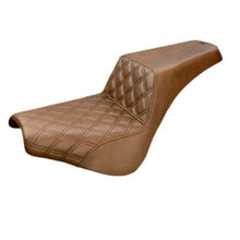 Saddlemen Step Up Seat - Driver's Lattice Stitched - Brown 818-30-172BR_639660