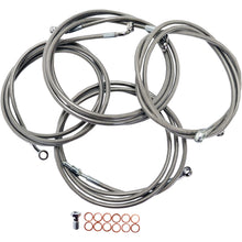 LA Choppers Standard Stainless Braided Handlebar Cable/Brake Line Kit [MPN: LA-8052KT-13]_415149