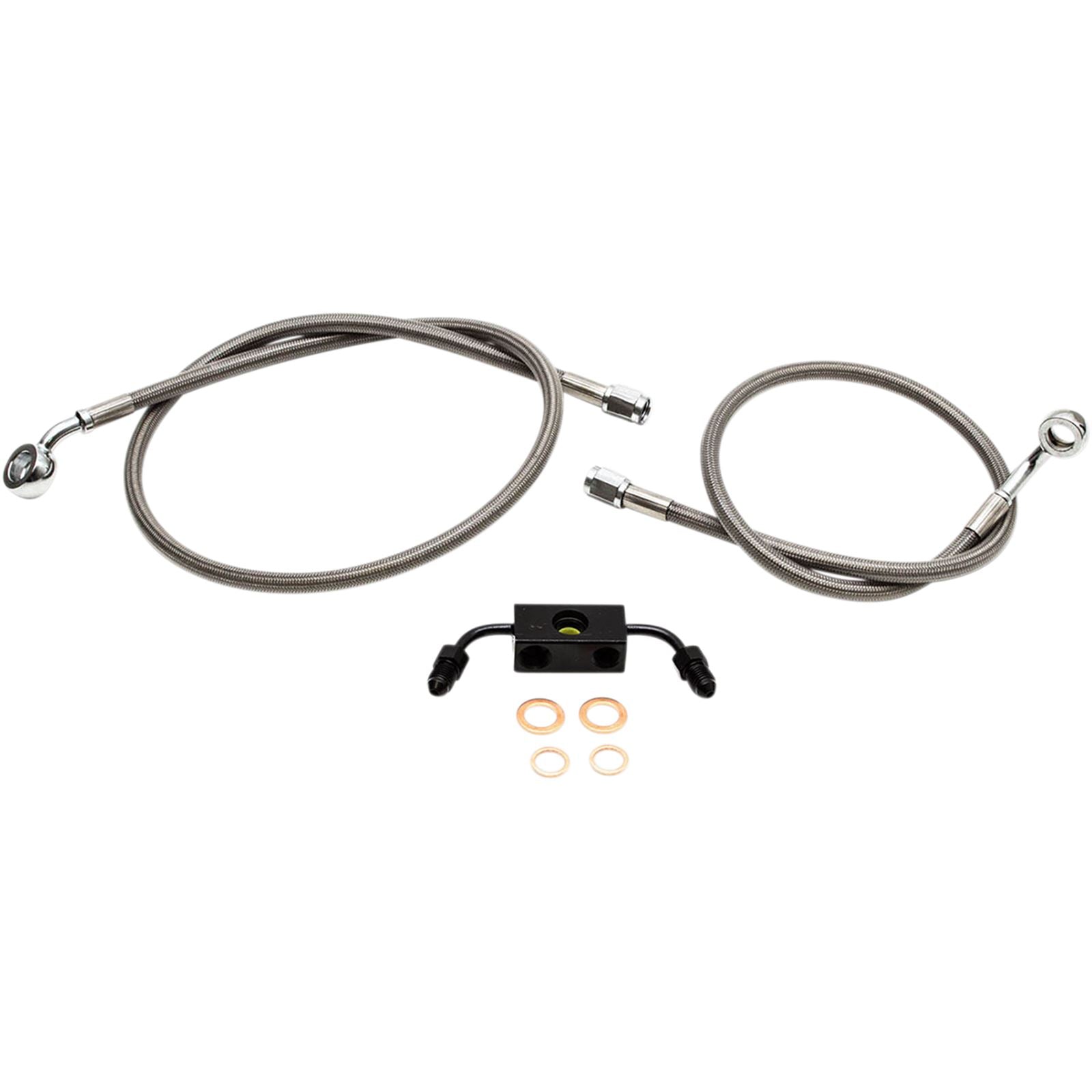 LA Choppers Stainless Steel Brake Lines - FXDF ABS [MPN: LA-8231B13]_416756
