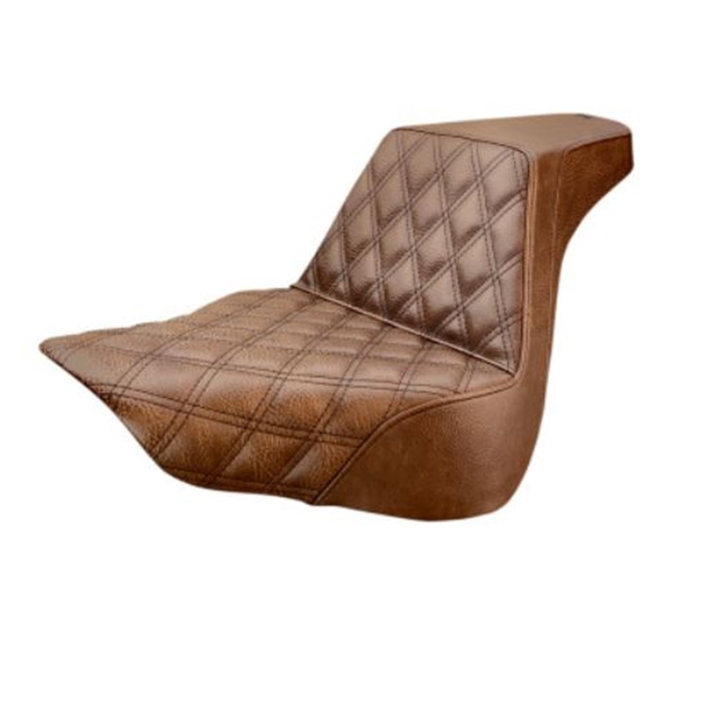 Saddlemen Step Up Seat - Driver's Lattice Stitched - Brown [MPN: 818-27-172BR]_639782