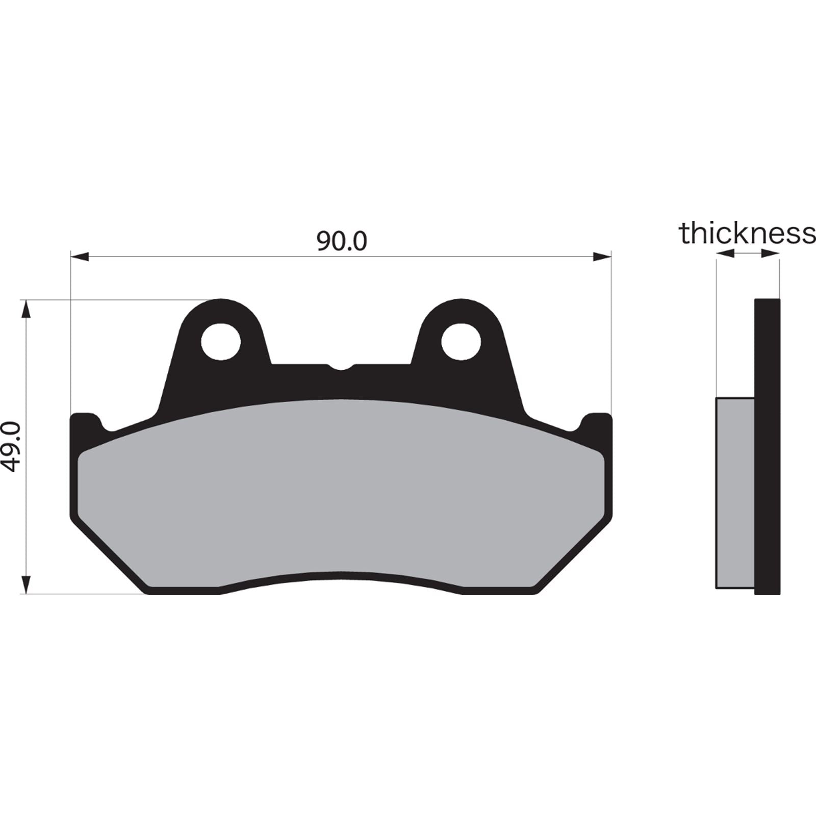 Vesrah Semi-Metallic Brake Pads - VD-123 [MPN: VD-123]_491551