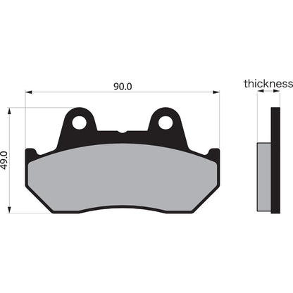 Vesrah Semi-Metallic Brake Pads - VD-123 [MPN: VD-123]_491551
