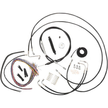 LA Choppers Black Vinyl Braided Cable/Brake Line Kit for 15"-17" Ape Hangers [MPN: LA-8051KT2-16B]_415278