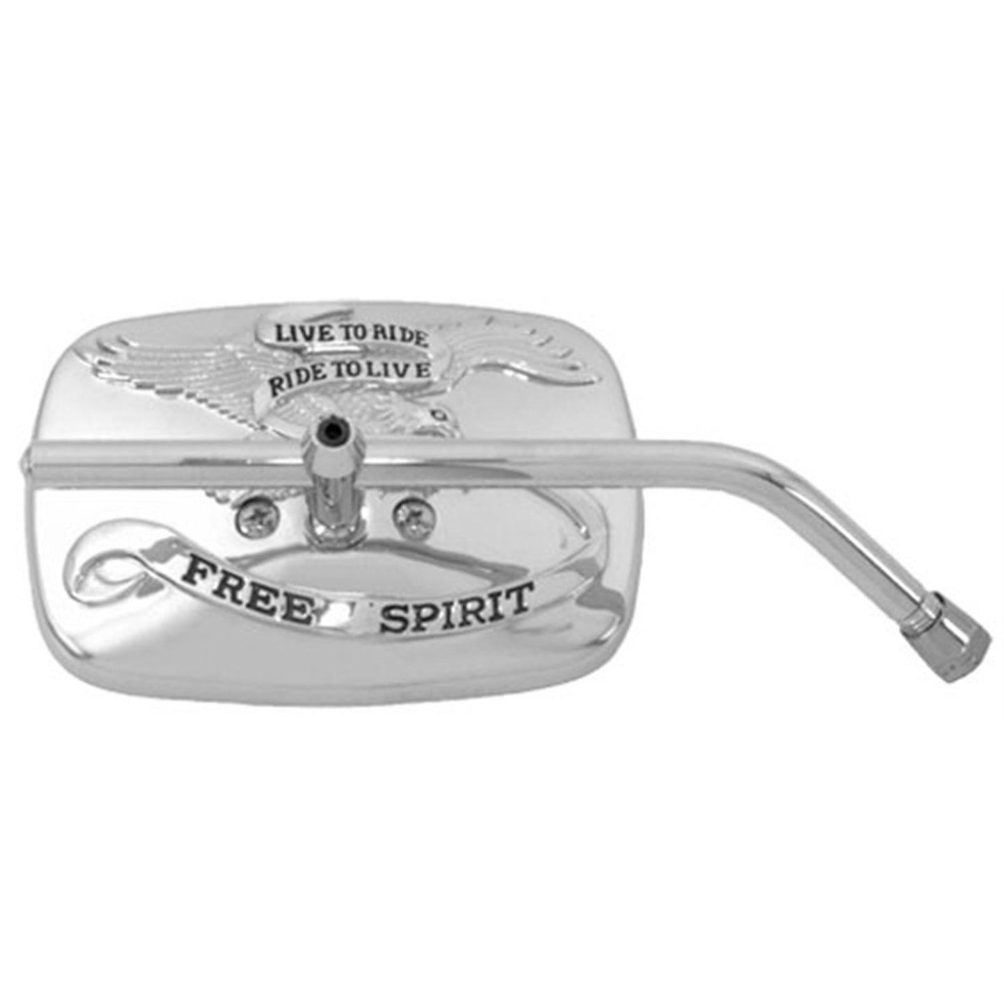 Emgo Live to Ride Free Mirror - Chrome/Gold - Right 20-31759A_599305