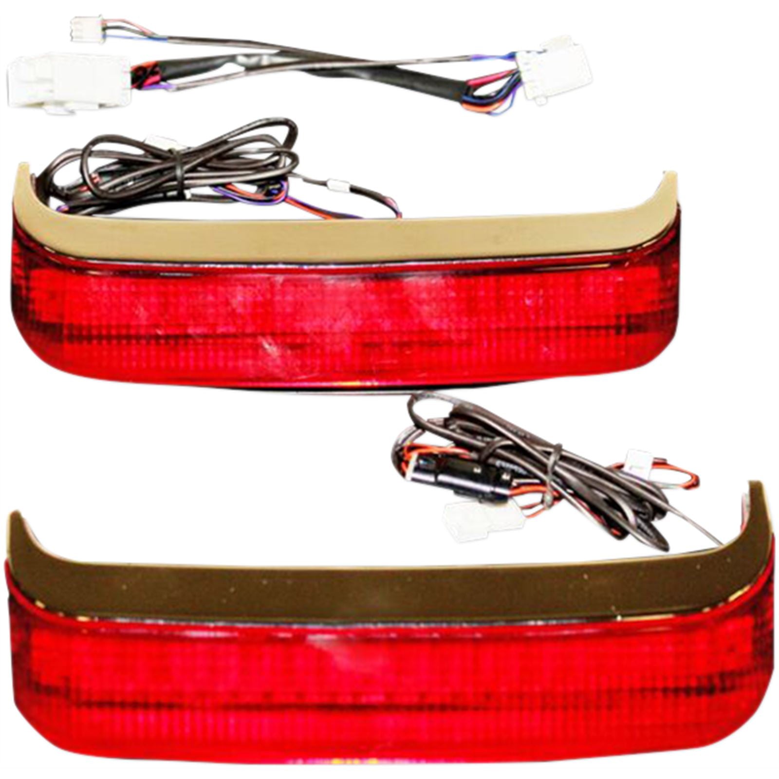 Custom Dynamics Saddlebag LED Lights - '09-'15 CVO - Chrome/Red CD-SB-SS8-CR_367976