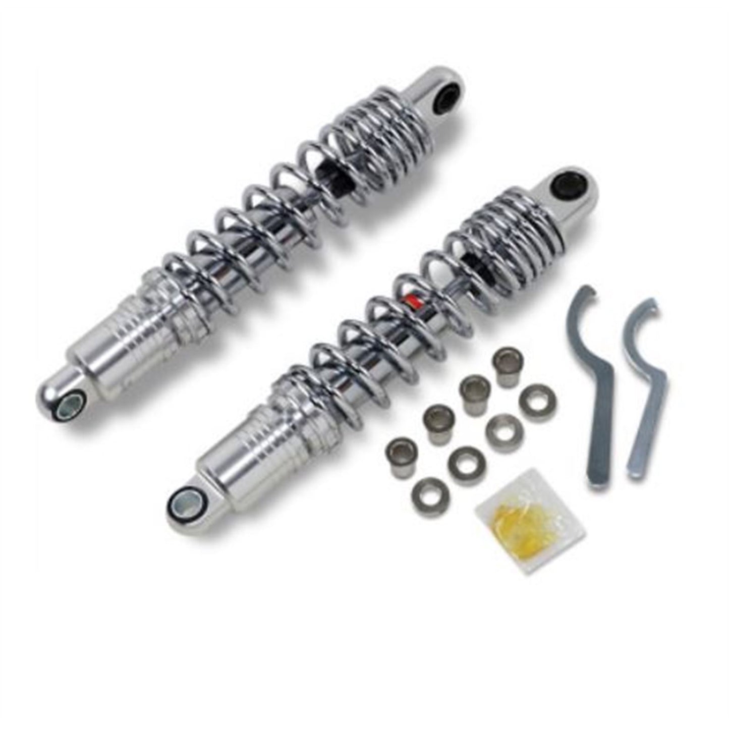 Drag Specialties Premium Ride-Height Adjustable Shocks - Chrome - Standard - 13.5" 1310-1831_724936