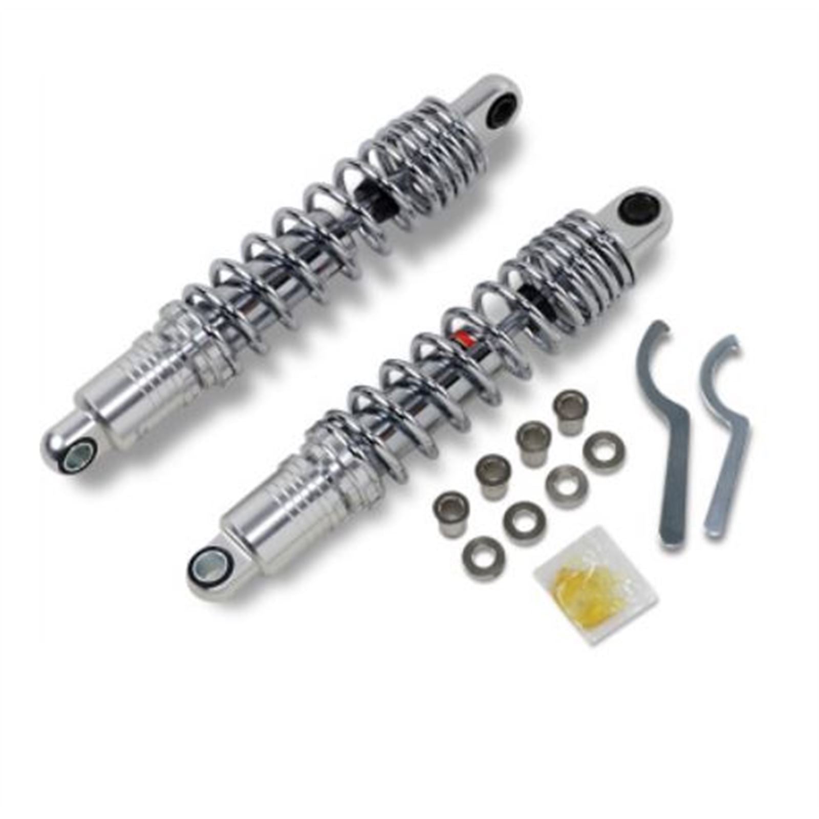 Drag Specialties Premium Ride-Height Adjustable Shocks - Chrome - Standard - 13.5" 1310-1831_724936