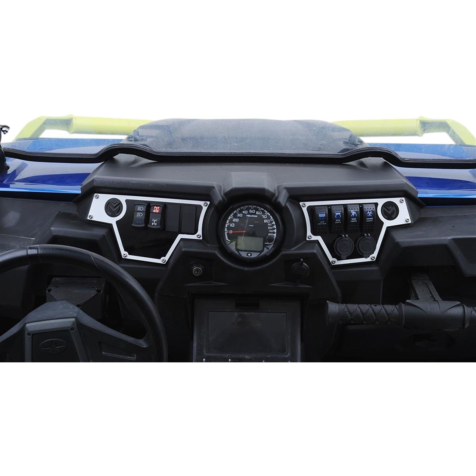 Moose Offroad Large Dash Plate - Left - White - RZR 0521-1702_281975