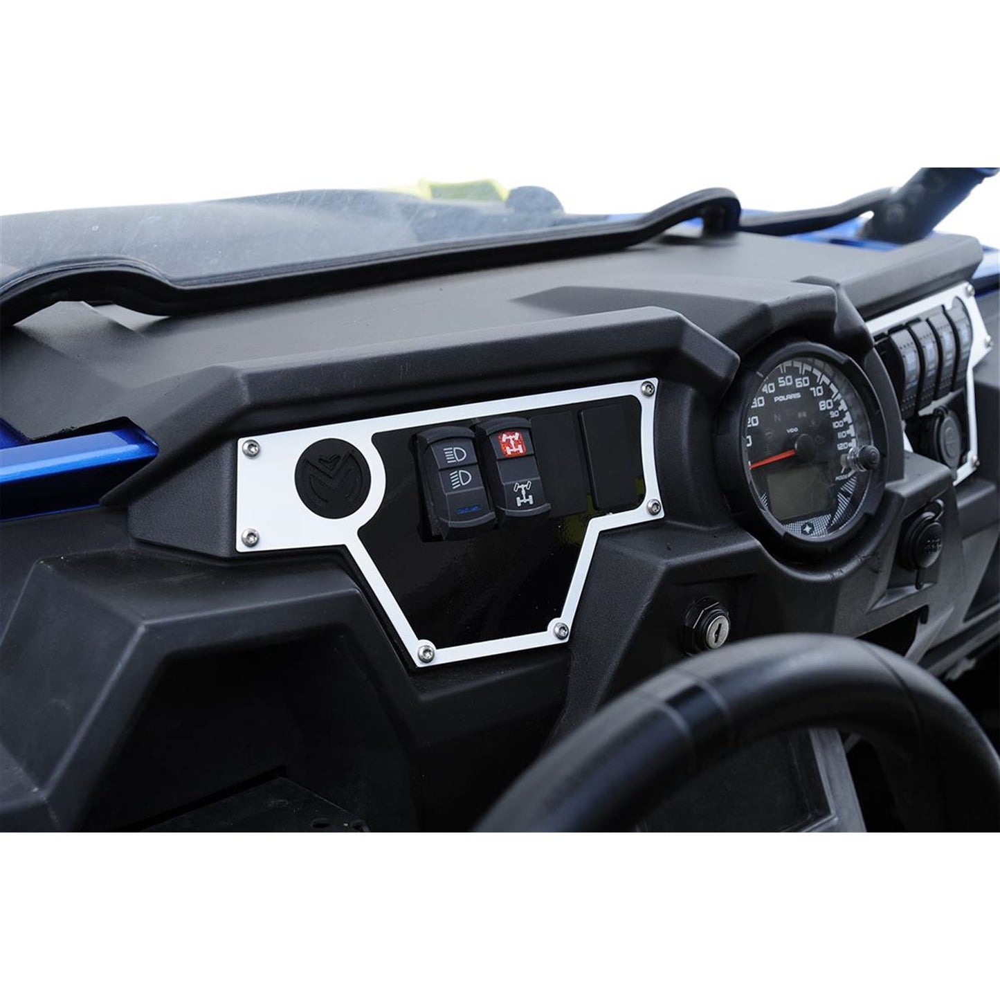 Moose Offroad Large Dash Plate - Left - White - RZR 0521-1702_281976