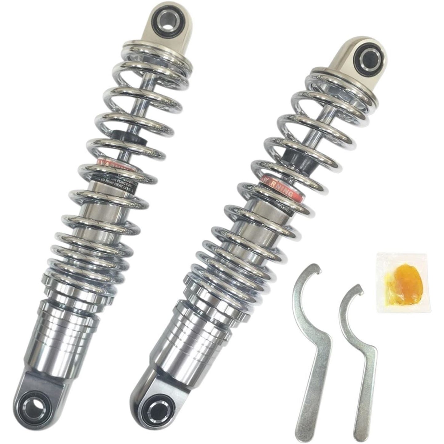 Drag Specialties Premium Ride-Height Adjustable Shocks - Chrome - Standard - 13" 1310-1673_282032