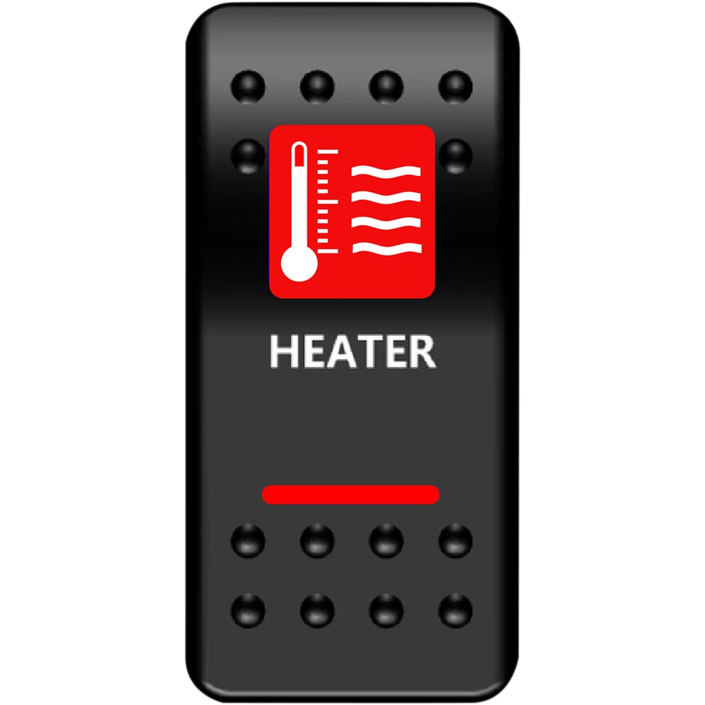 Moose Offroad Rocker Switch - Heater - Red 2106-0449_442191