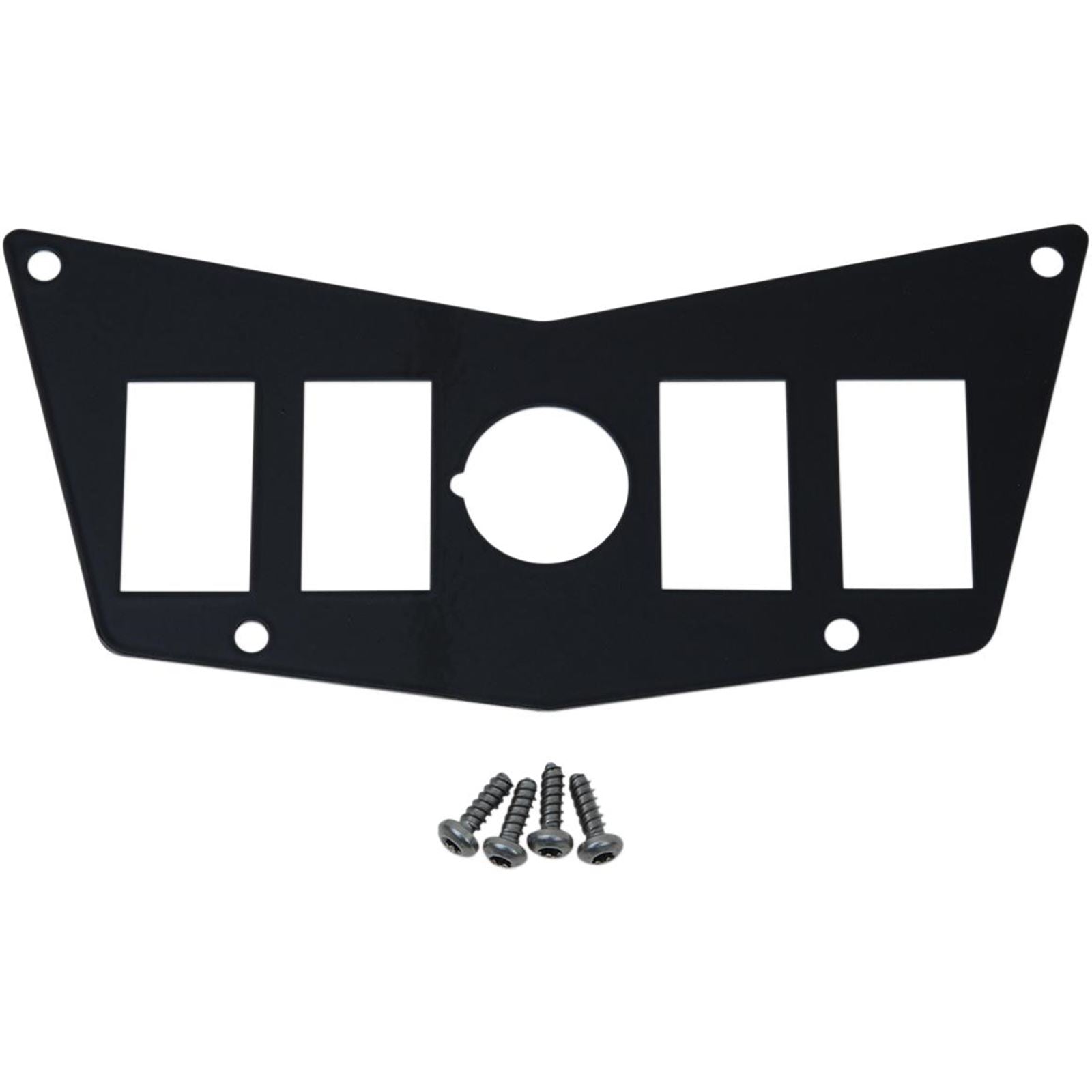 Moose Offroad Dash Plate - Black - 4 Switch - RZR 0521-1713_282552