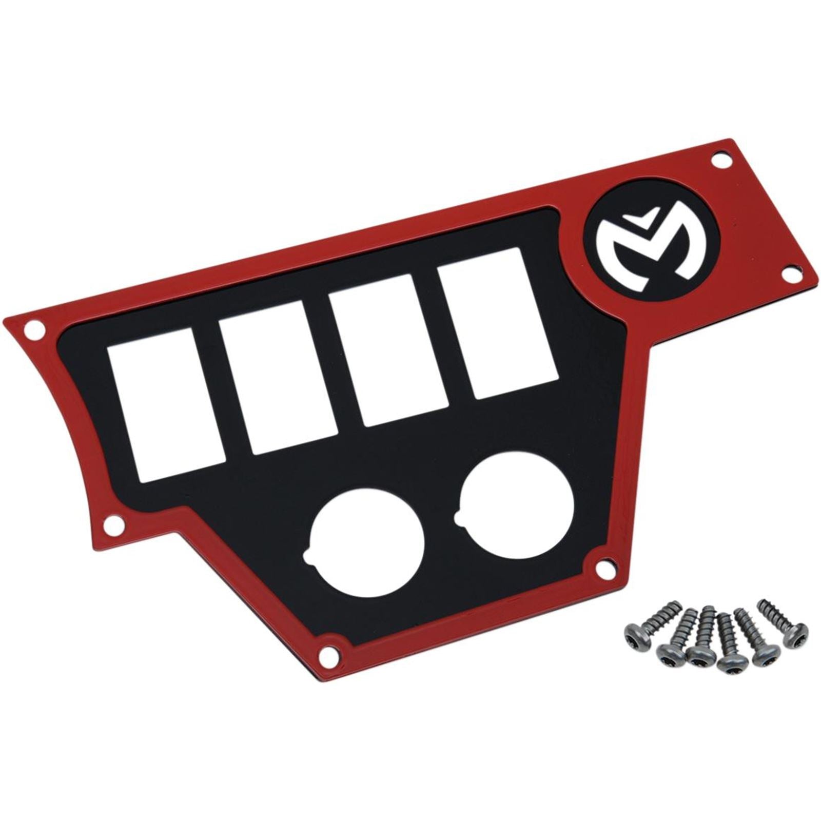 Moose Offroad Large Dash Plate - Right - Red - RZR 0521-1708_282735