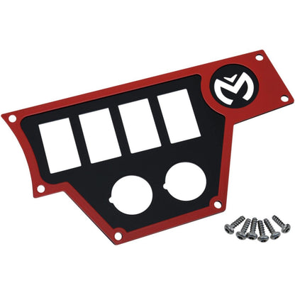 Moose Offroad Large Dash Plate - Right - Red - RZR 0521-1708_282735