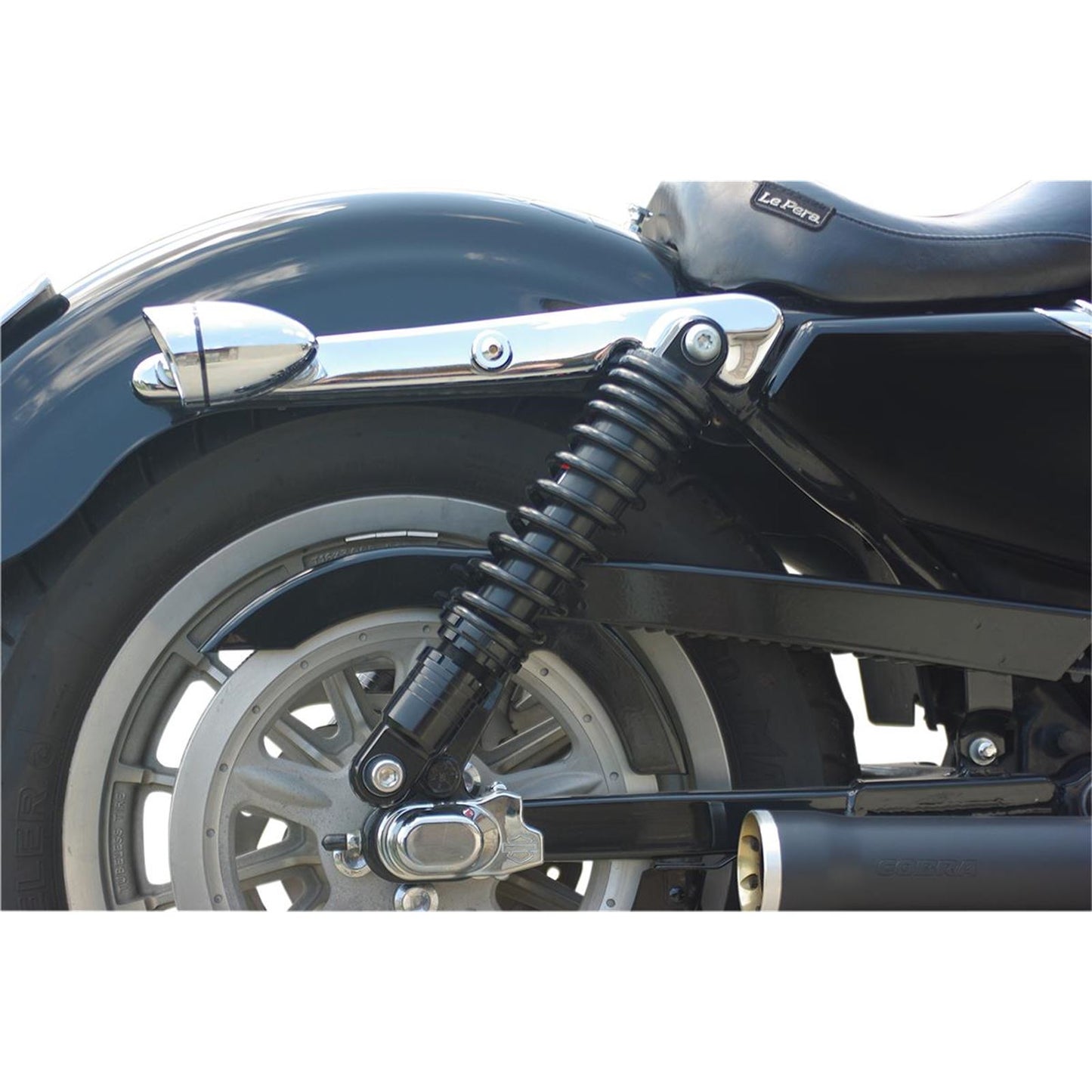Drag Specialties Premium Ride-Height Adjustable Shocks - Black - Standard - 13" 1310-1196_282753