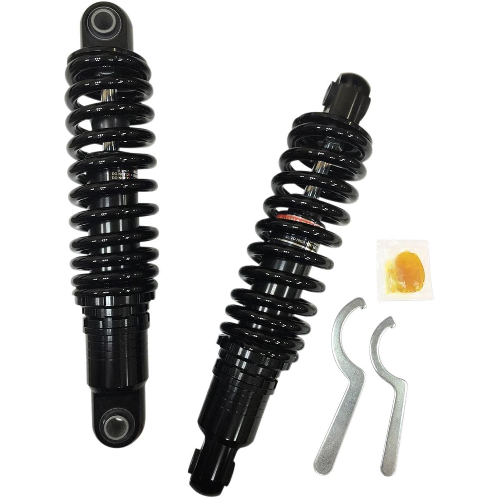 Drag Specialties Premium Ride-Height Adjustable Shocks - Black - Standard - 12" 1310-1666_282784