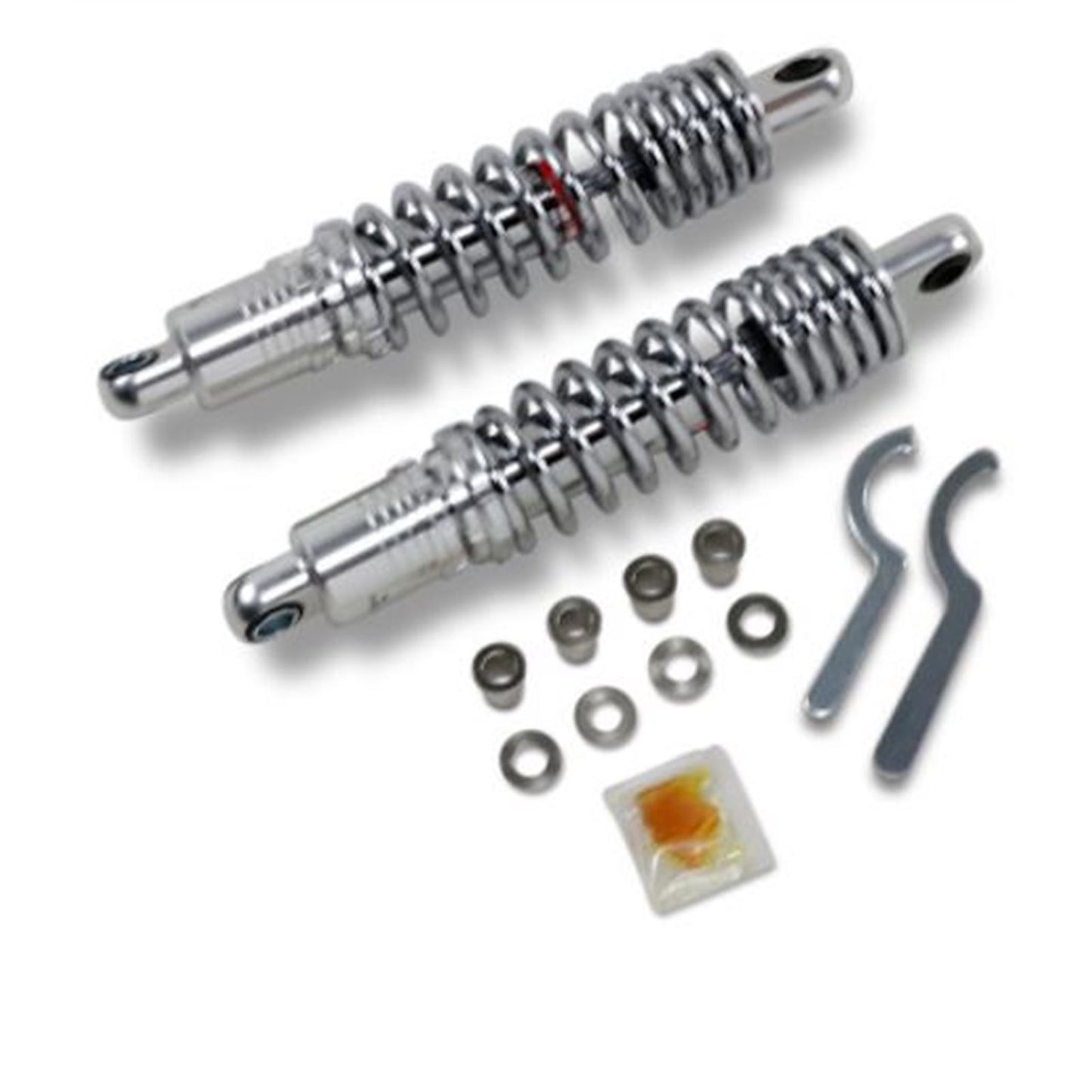 Drag Specialties Premium Ride-Height Adjustable Shocks - Chrome - Standard - 12.5" 1310-1839_724942