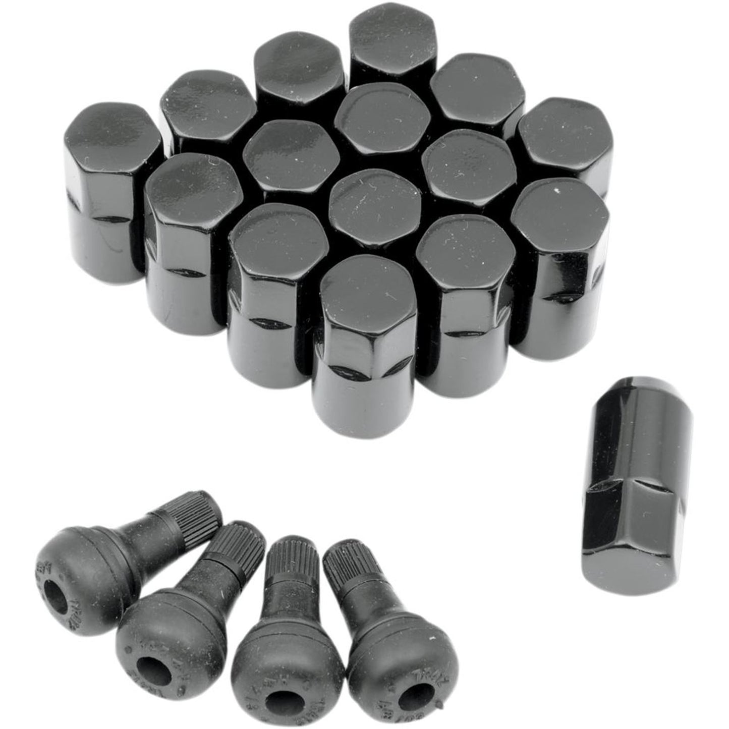 Moose Offroad Lug Nut - 3/8" - Black - 16/Pack 0232-0206_282932