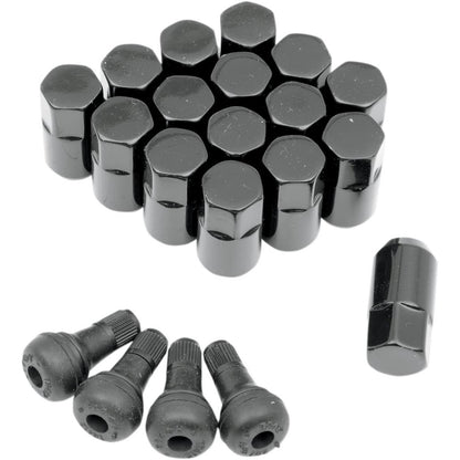 Moose Offroad Lug Nut - 3/8" - Black - 16/Pack 0232-0206_282932