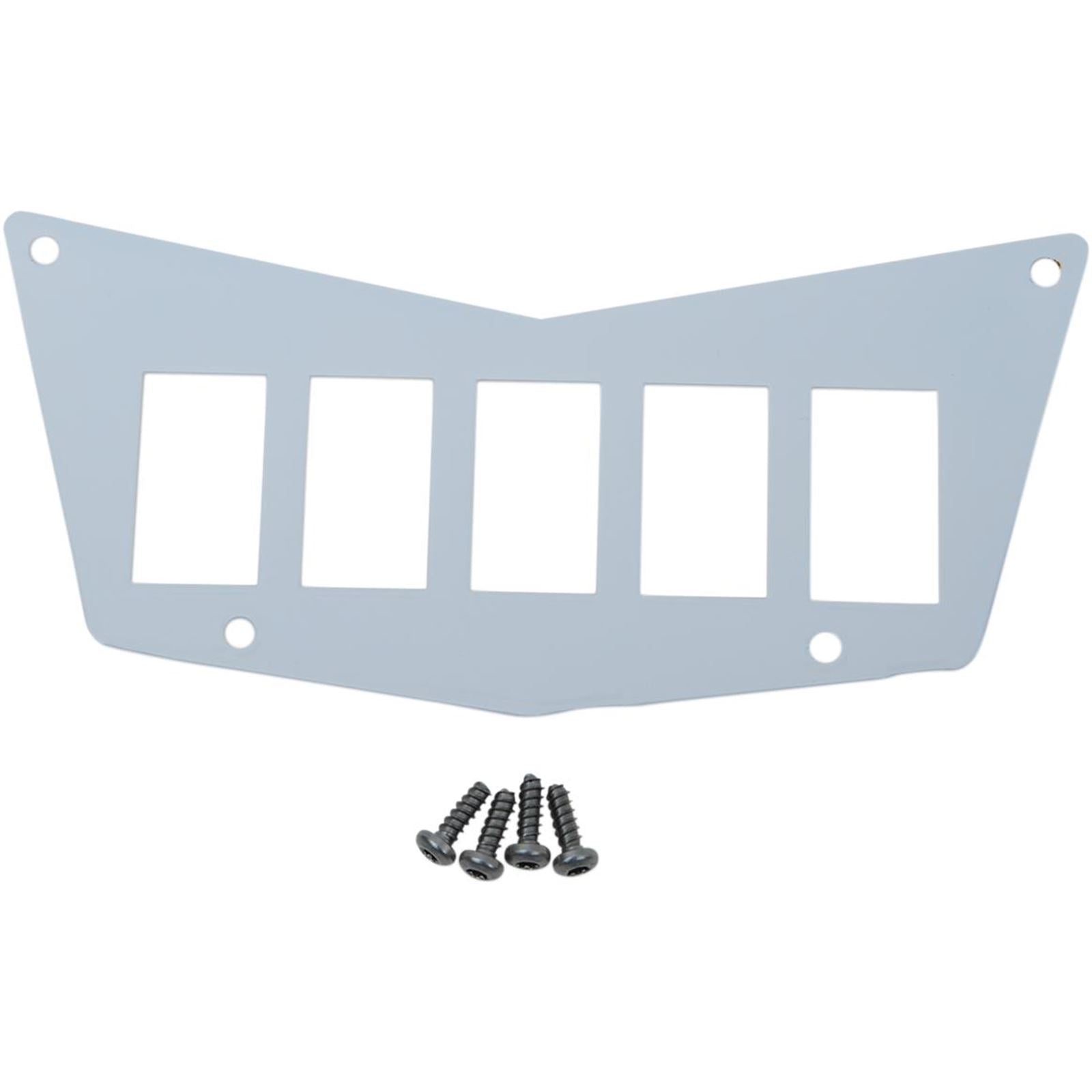 Moose Offroad Dash Plate - White - 5 Switch - RZR 0521-1710_282980