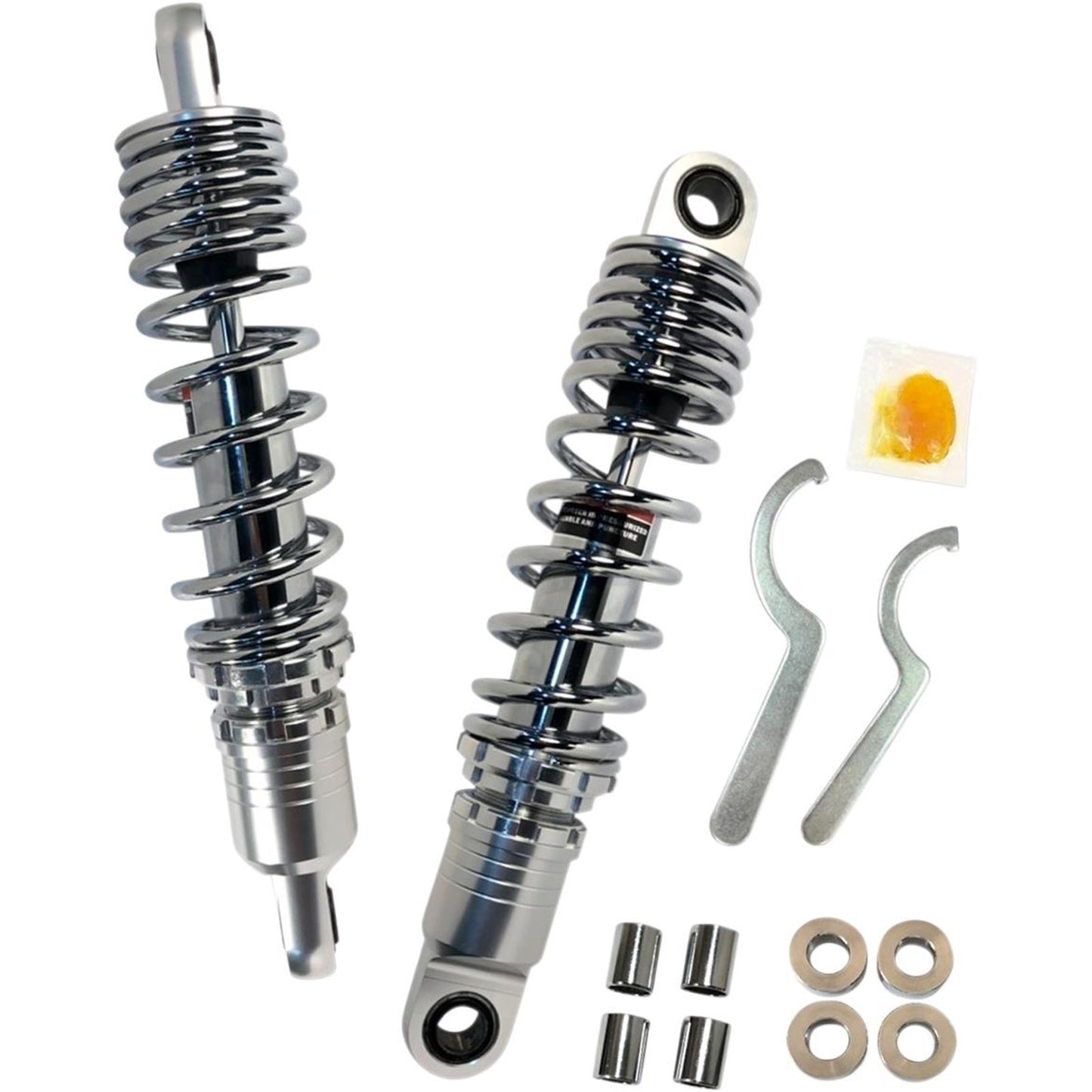 Drag Specialties Premium Ride-Height Adjustable Shocks - Chrome - Standard - 12.5" 1310-1829_283036