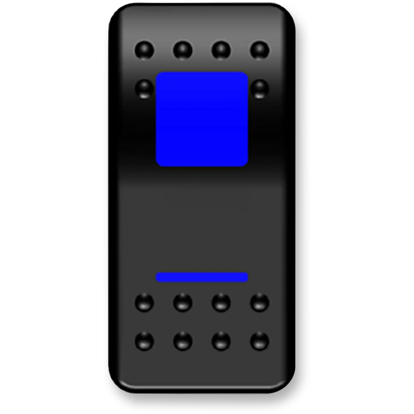 Moose Offroad Rocker Switch - On/Off - Blue [MPN: 2106-0414]_442176