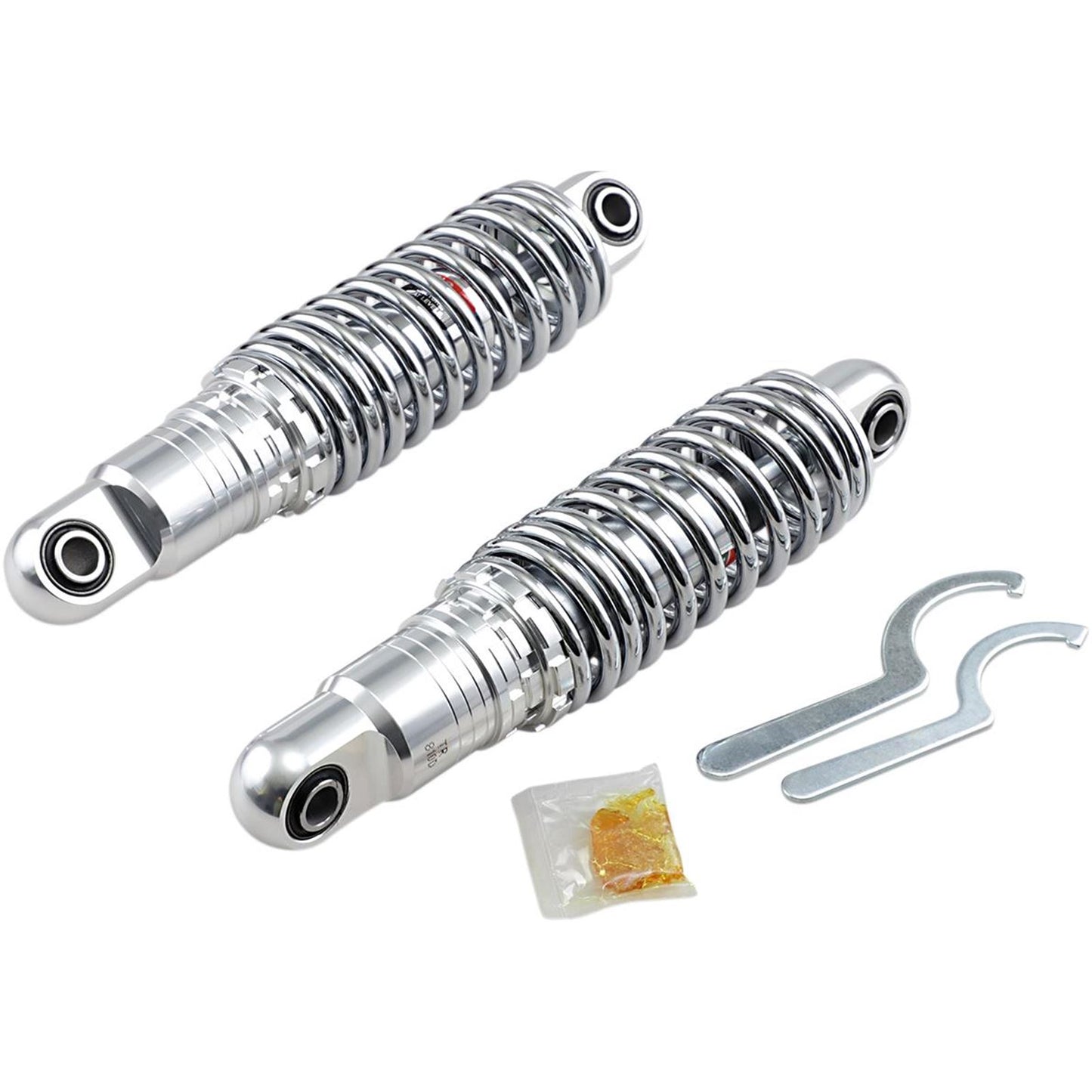 Drag Specialties Premium Ride-Height Adjustable Shocks - Chrome - Standard - 11" 1310-1669_283174