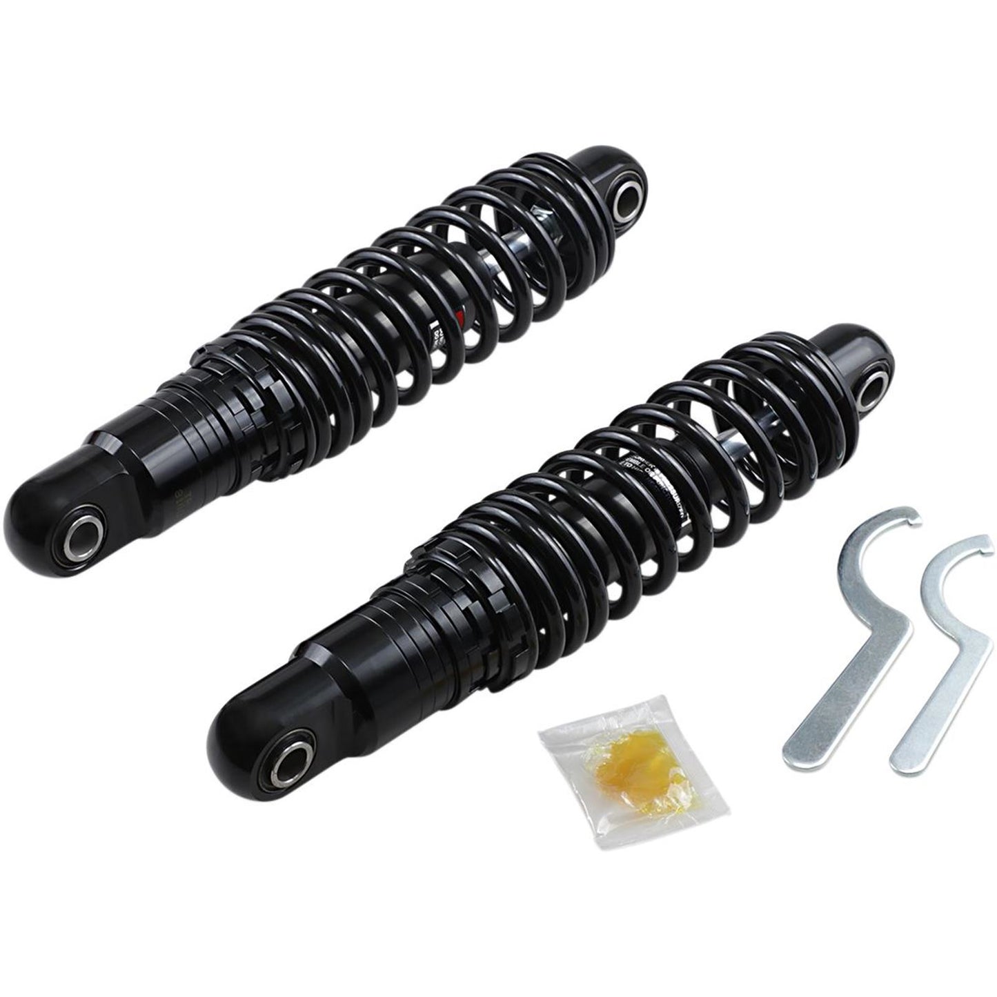 Drag Specialties Premium Ride-Height Adjustable Shocks - Black - Standard - 12" 1310-1672_283199