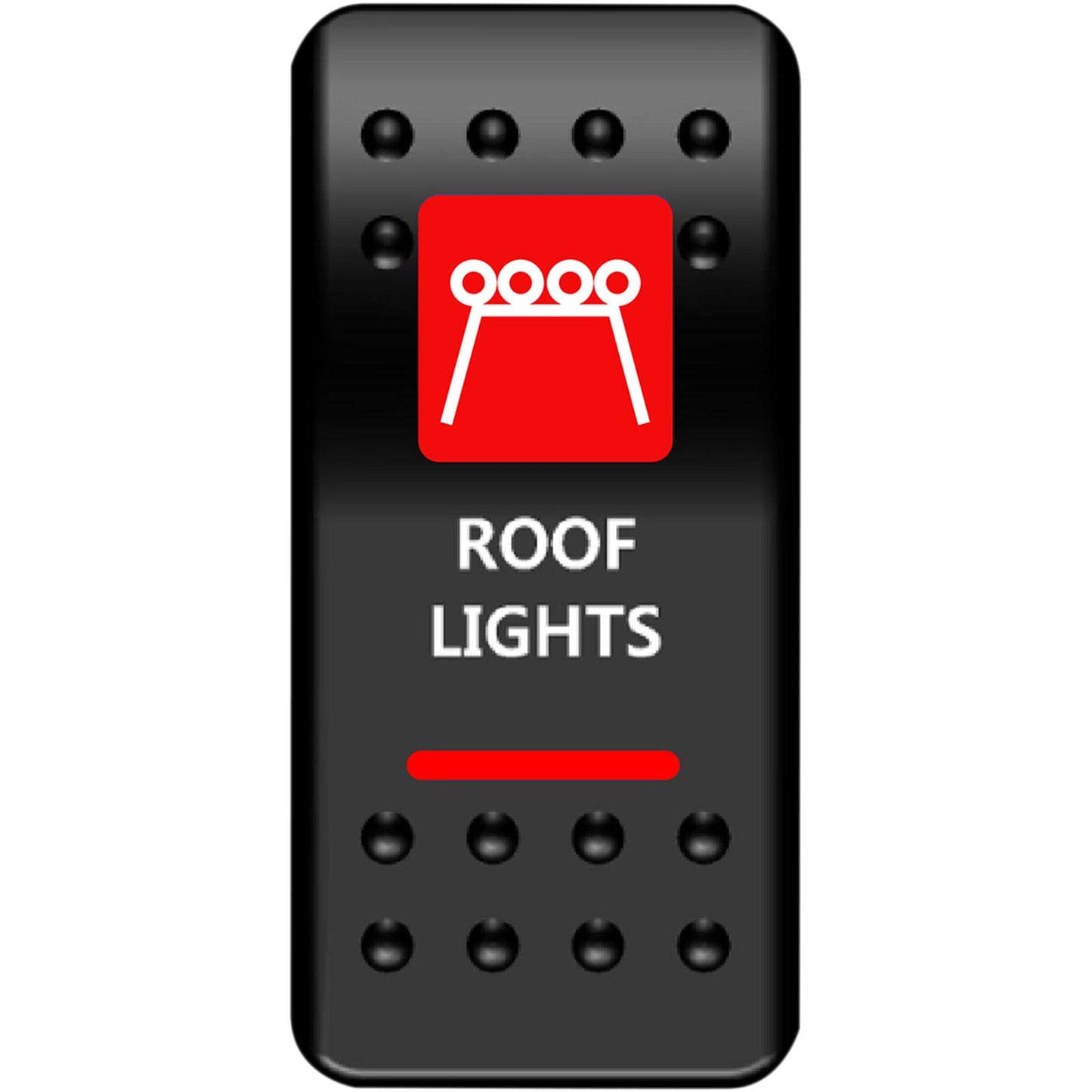 Moose Offroad Rocker Switch - Roof Light - Red 2106-0450_442192