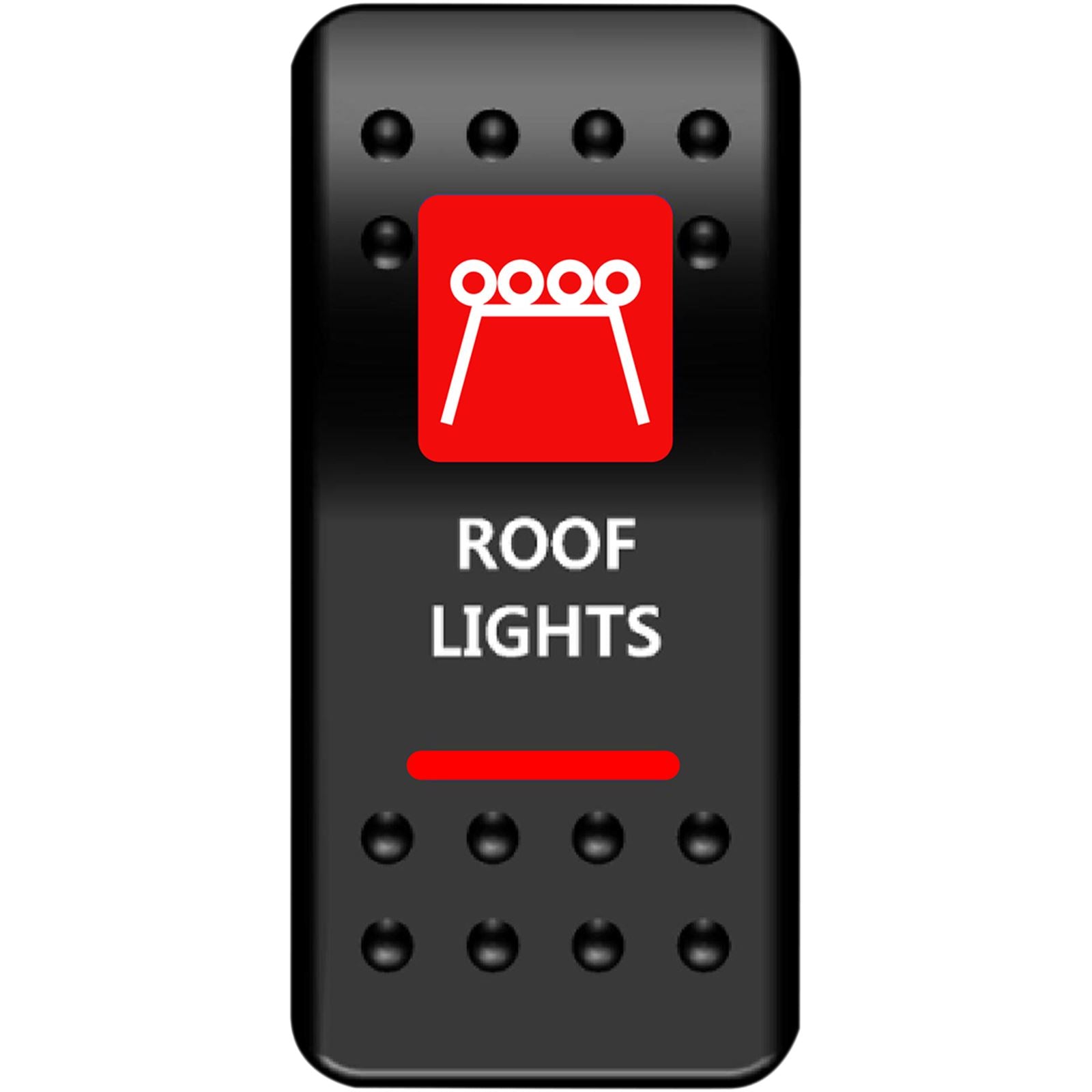 Moose Offroad Rocker Switch - Roof Light - Red 2106-0450_442192