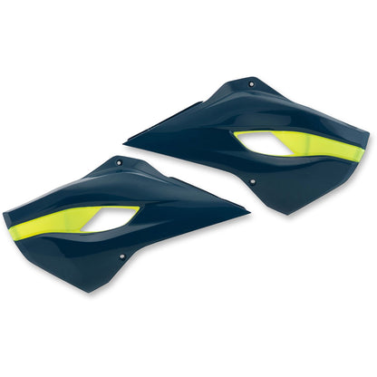 Acerbis Radiator Shrouds Dark Blue/Yellow 2393410114_320054