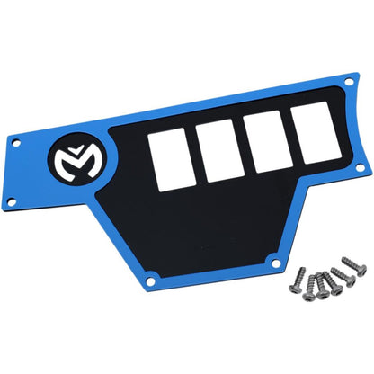 Moose Offroad Large Dash Plate - Left - Blue - RZR 0521-1703_283563