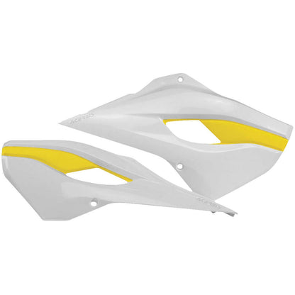 Acerbis Radiator Shrouds White/Yellow 2393411070_283566